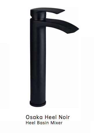 iCladd Osaka Heel Noir Basin Mixer & Waste